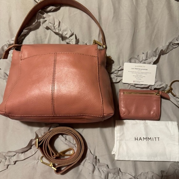 Hammitt Blush Crossbody Bag with Gold Accents - Picture 2 of 7